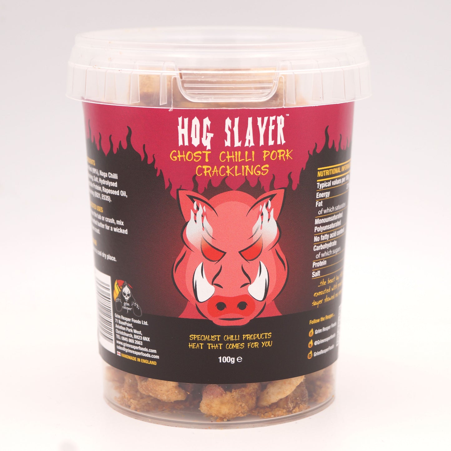 Grim Reaper - Hogslayer - Ghost Chilli Pork Scratchings