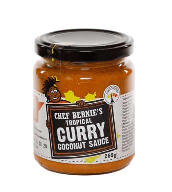 Chef Bernies Caribbean Coconut Curry Cook-In Sauce