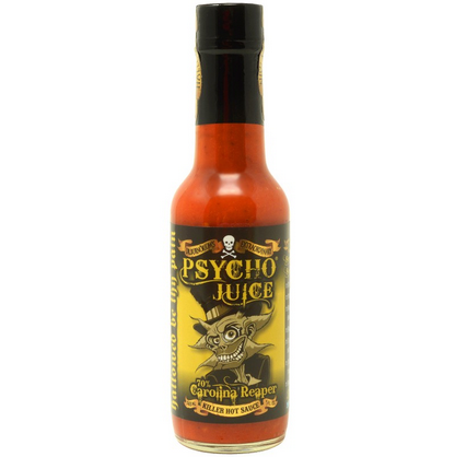 Psycho Juice-70% Carolina Reaper Killer Hot Sauce