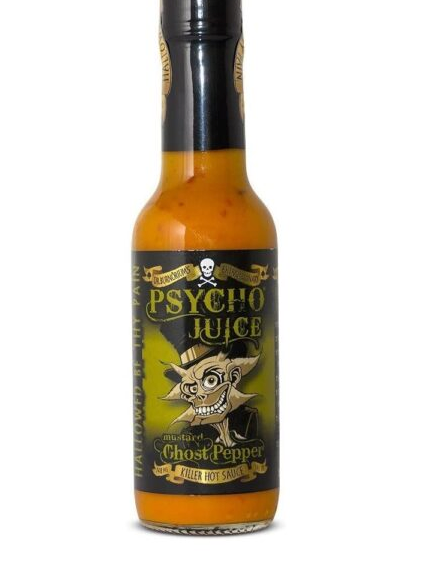 Psycho Juice - Salsa picante de mostaza y chile fantasma