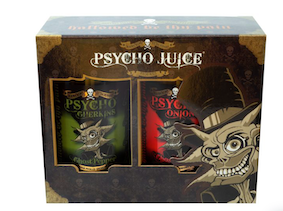 Psycho Juice - Caja de regalo con cebollas encurtidas y pepinillos con chile fantasma